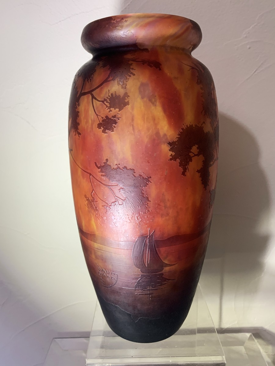 Vase Daum Nancy Décor Lacustre-photo-4