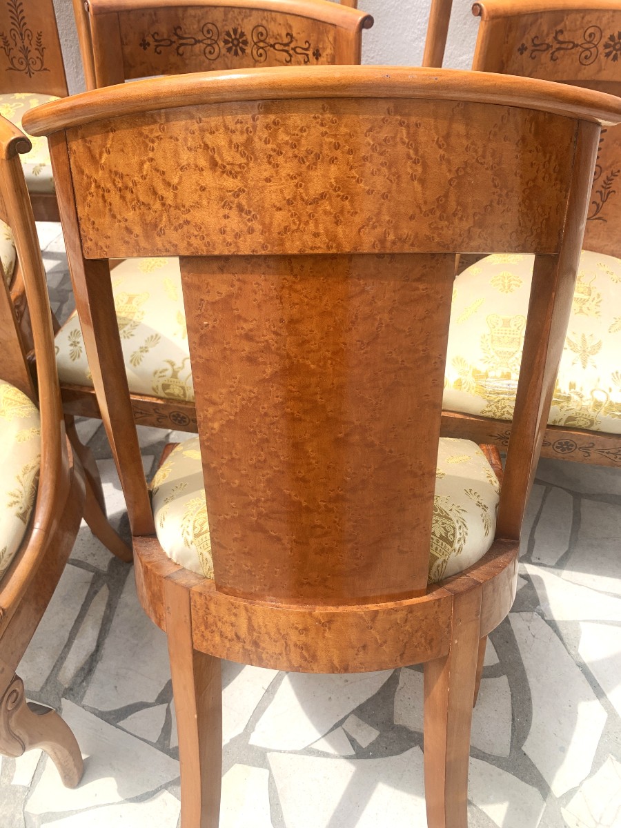 Series Of Eight Maison Rinck Chairs-photo-1