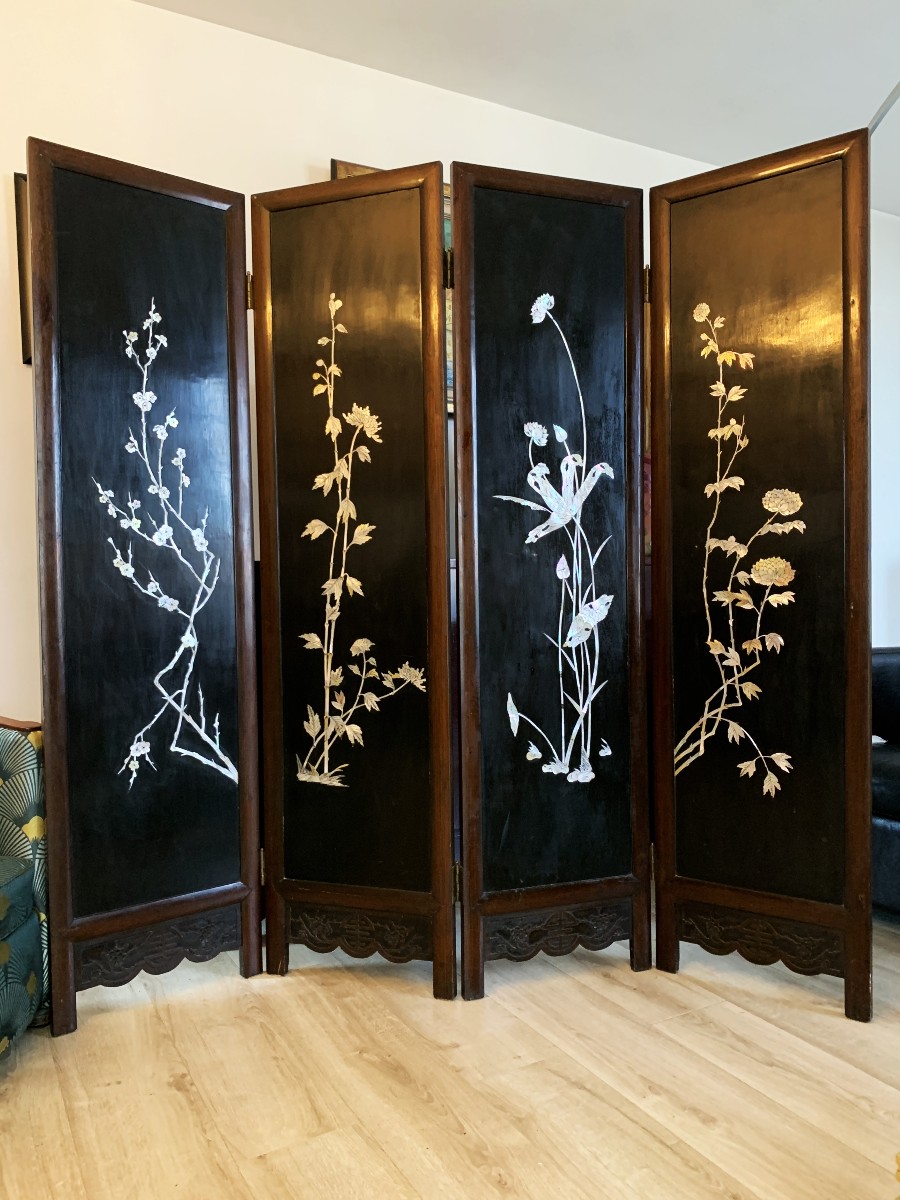 Mother-of-pearl Inlaid Screen-photo-6
