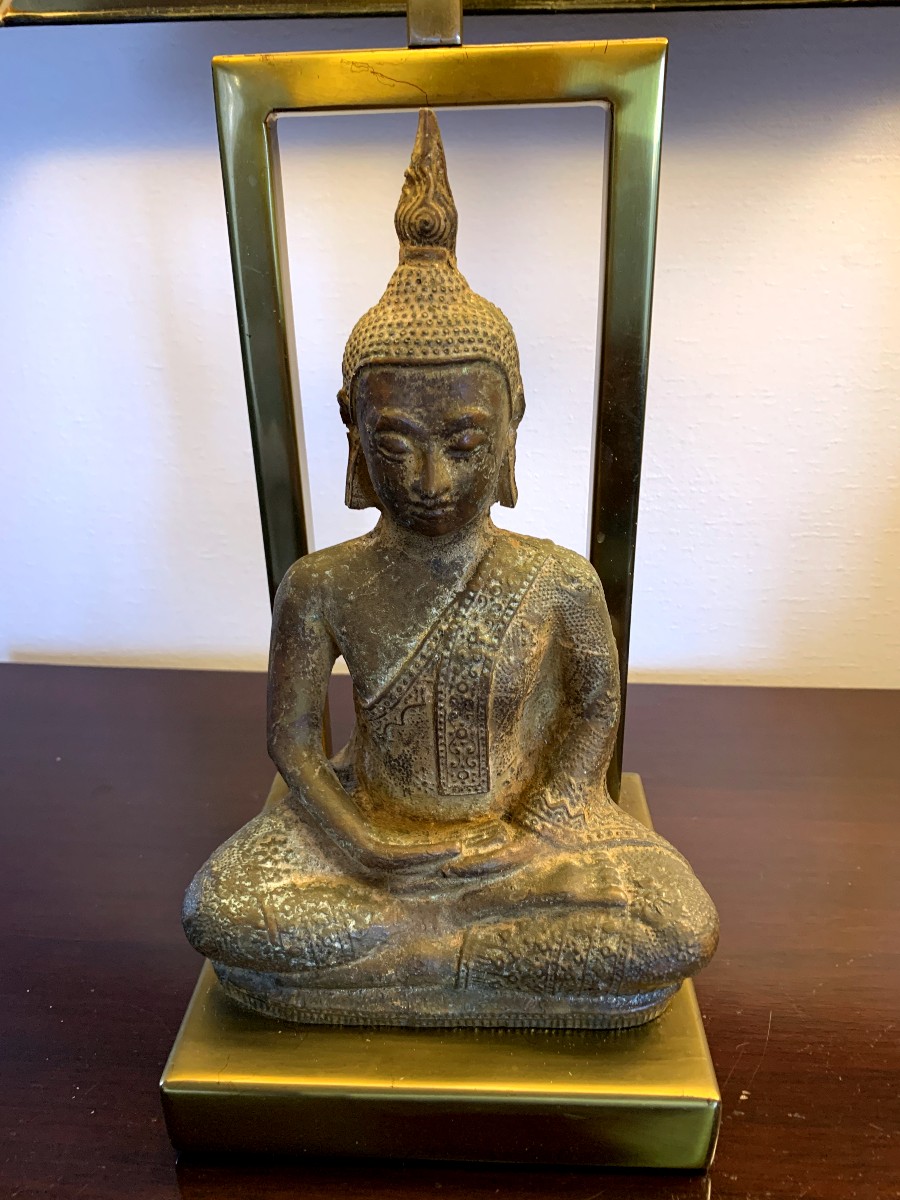 Pair Of Buddha Lamps 1970-photo-3