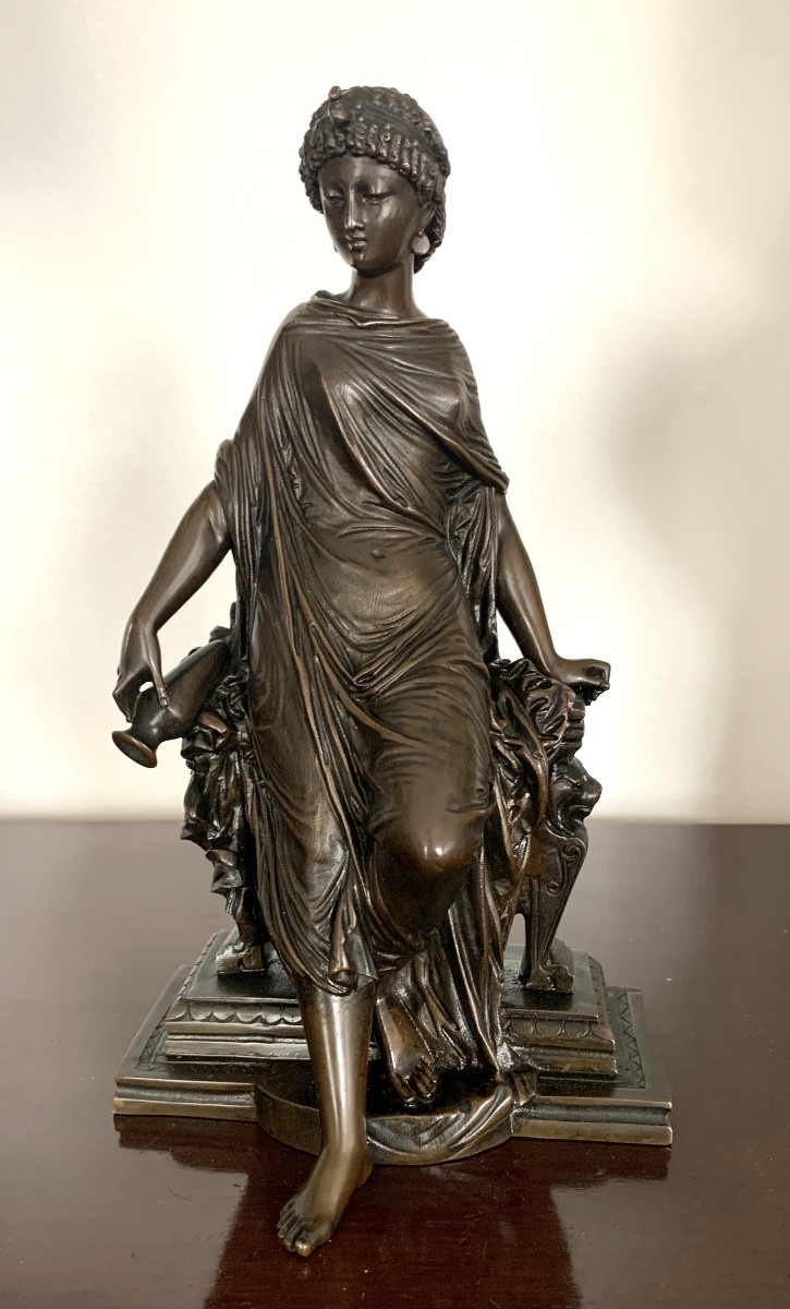 Bronze " femme à l'antique " signé François Mage