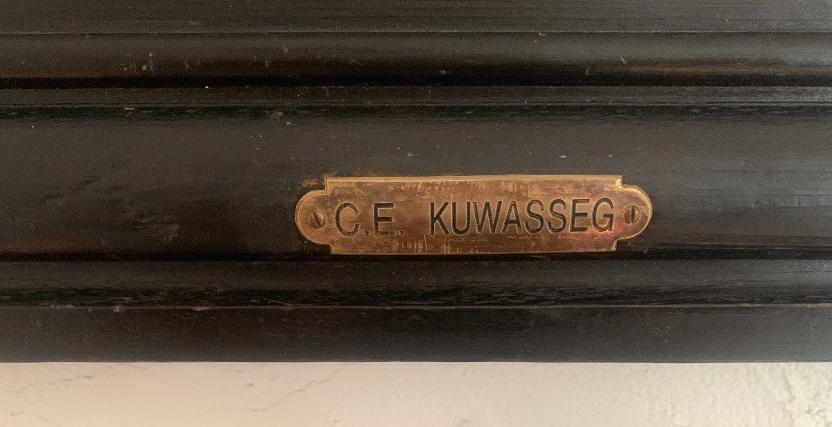 Charles Kuwasseg Oil On Panel Marine-photo-3