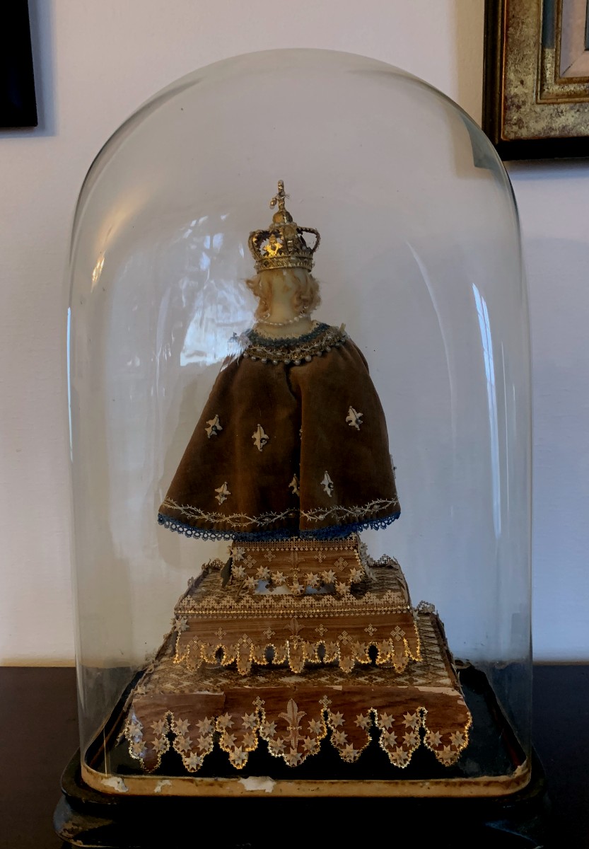 19th Century Wax Jesus Of Prague-photo-2