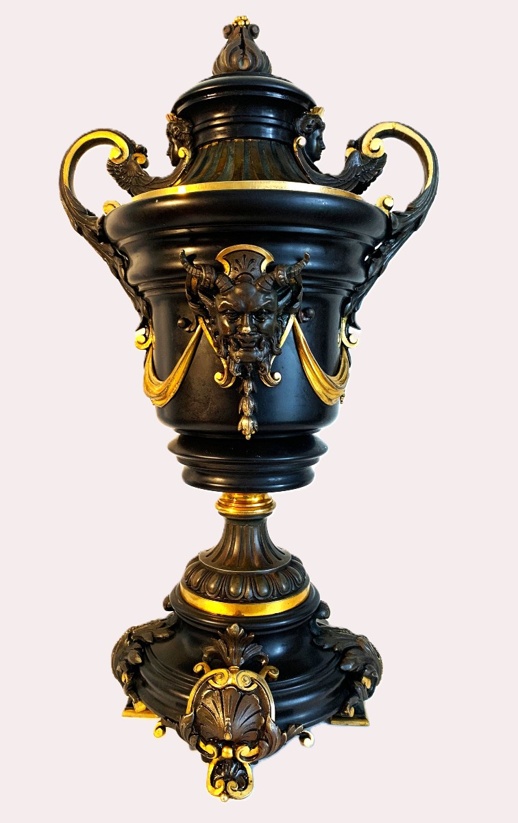 Casserole In Mace And Gilt Bronze, 19th Century-photo-2
