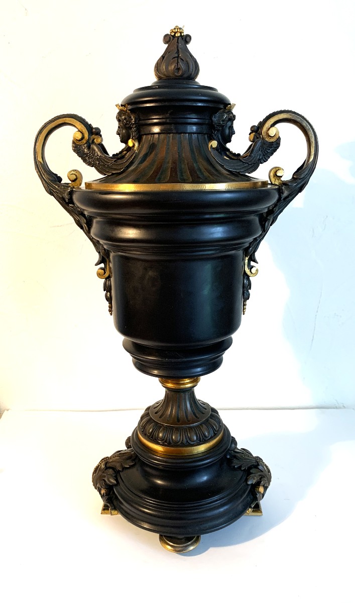 Casserole In Mace And Gilt Bronze, 19th Century-photo-4