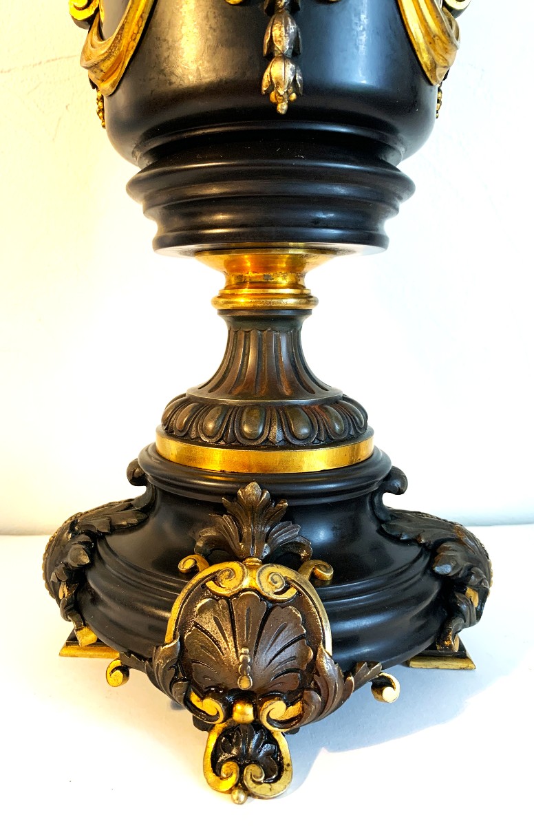 Casserole In Mace And Gilt Bronze, 19th Century-photo-4