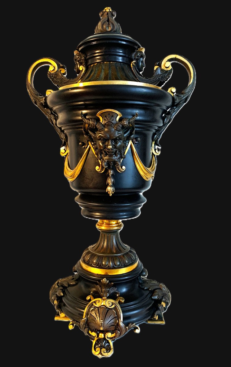 Casserole In Mace And Gilt Bronze, 19th Century