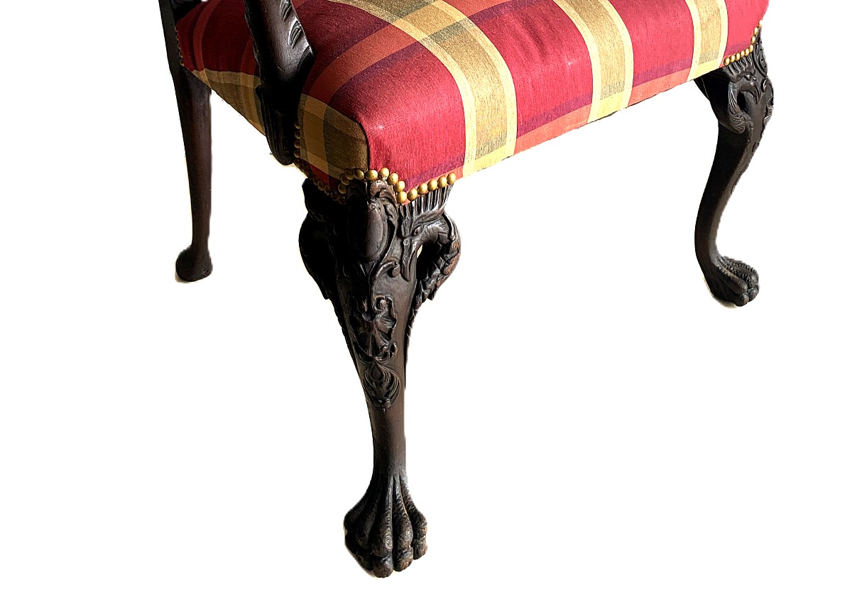 Fauteuil autrichien à têtes d'oiseaux-photo-3