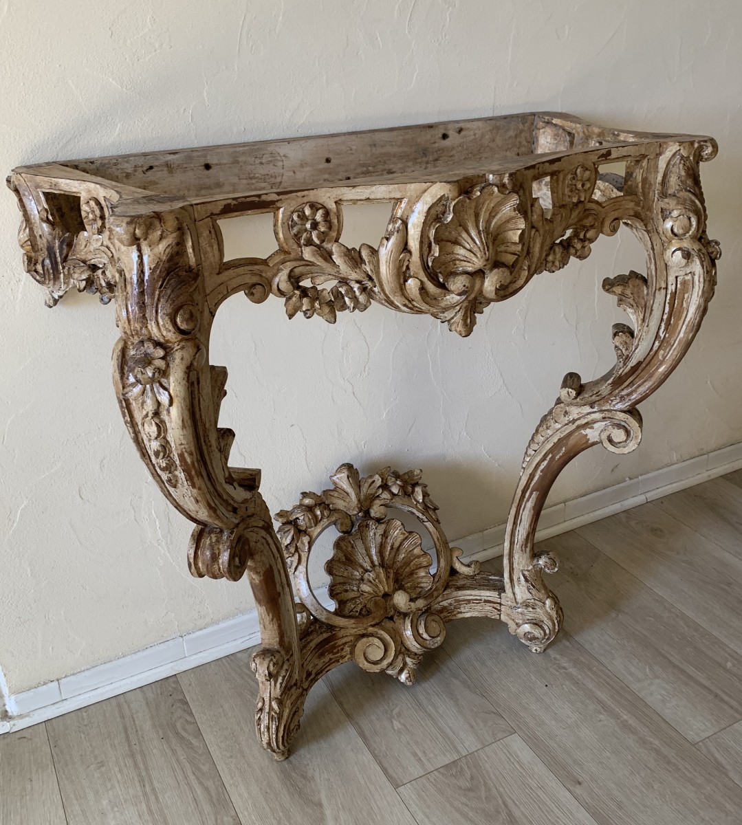Louis XV Transition Curved Console-photo-2