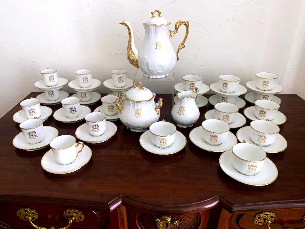 Limoges Porcelain Tea And Coffee Set 27 Pieces