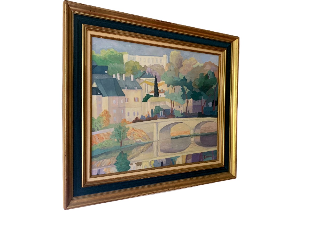 Oil On Canvas By J. Dumas-photo-3