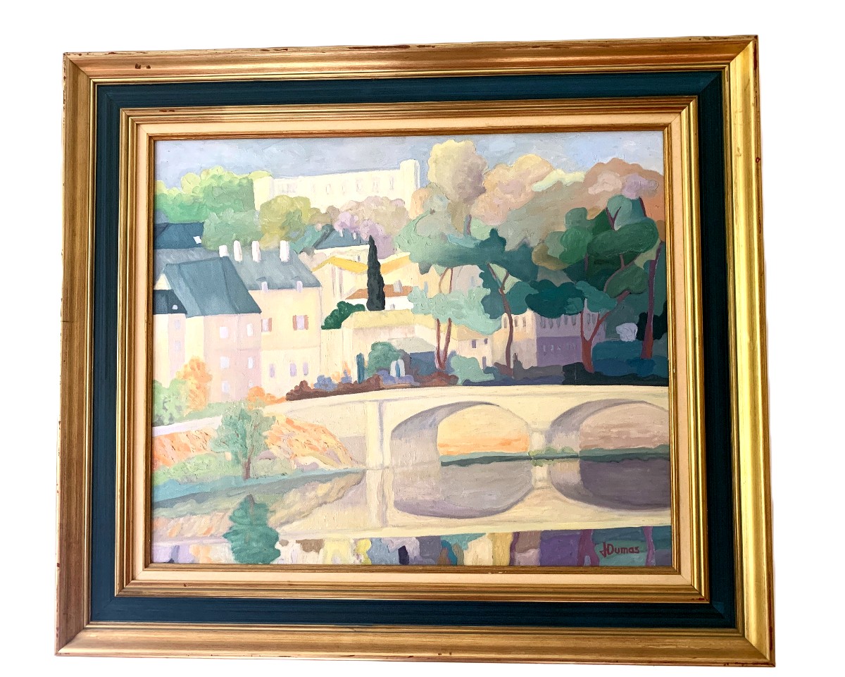 Oil On Canvas By J. Dumas-photo-2