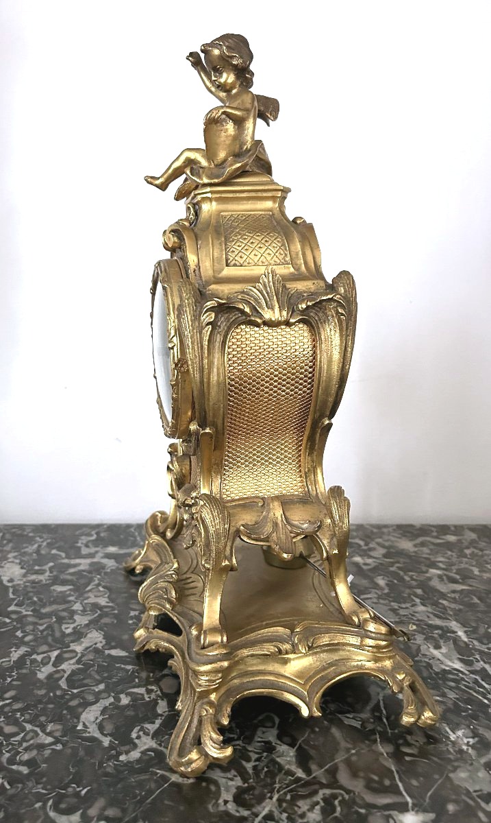 Louis XV-style Bronze Clock-photo-2