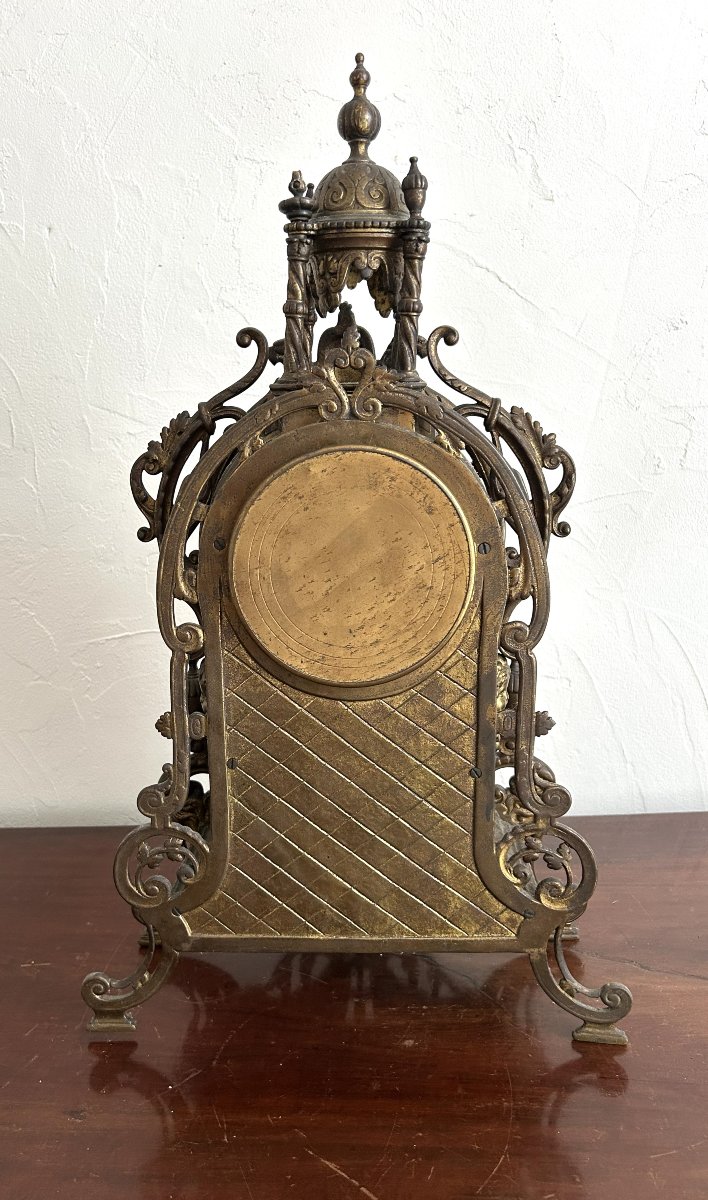 19th-century Bronze Fireplace Trim-photo-2