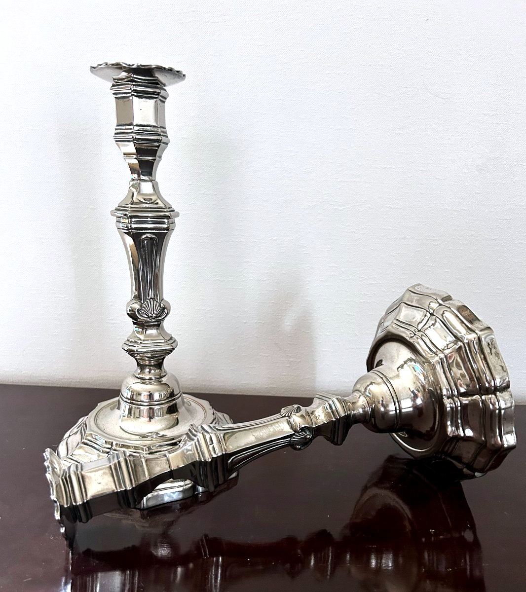 Pair Of Regency-style Candlesticks -photo-3