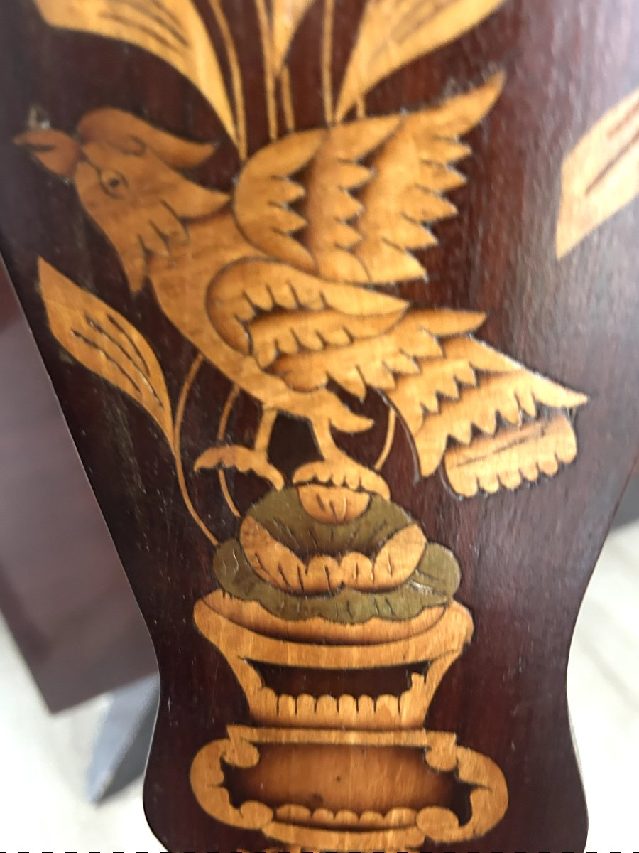 19th-century Dutch Inlaid Ceremonial Armchair-photo-6