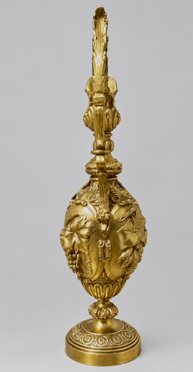 Aiguière en bronze doré style Renaissance-photo-3