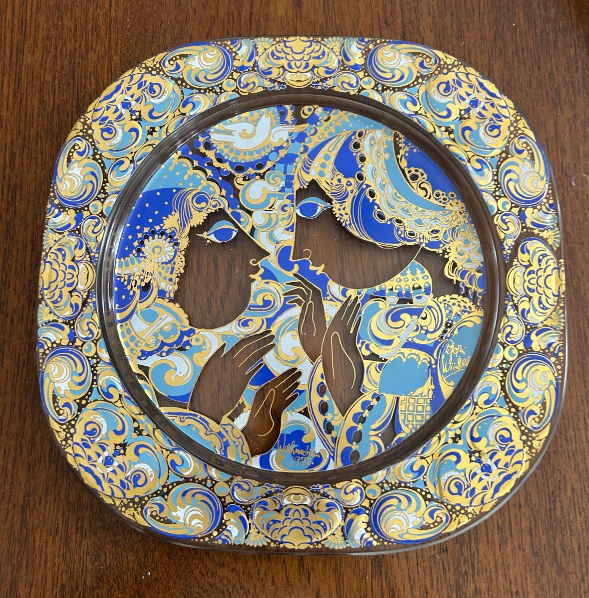 Rosenthal Christmas Plate By Bjorn Wiibland-photo-2