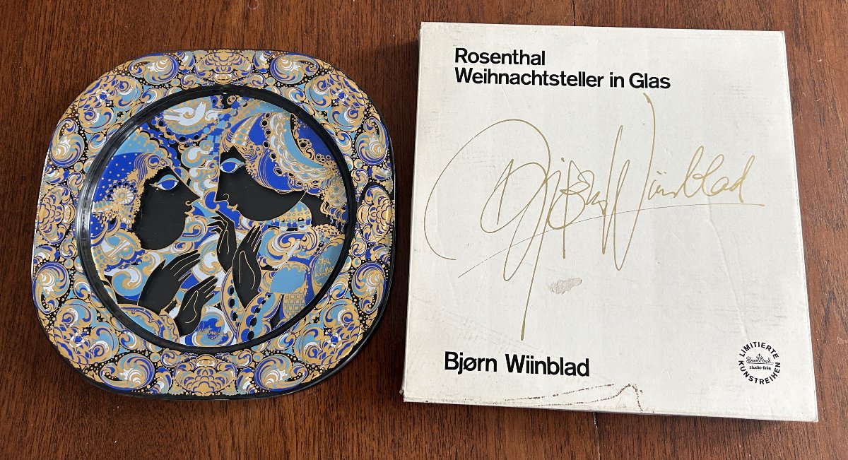 Rosenthal Christmas Plate By Bjorn Wiibland-photo-4
