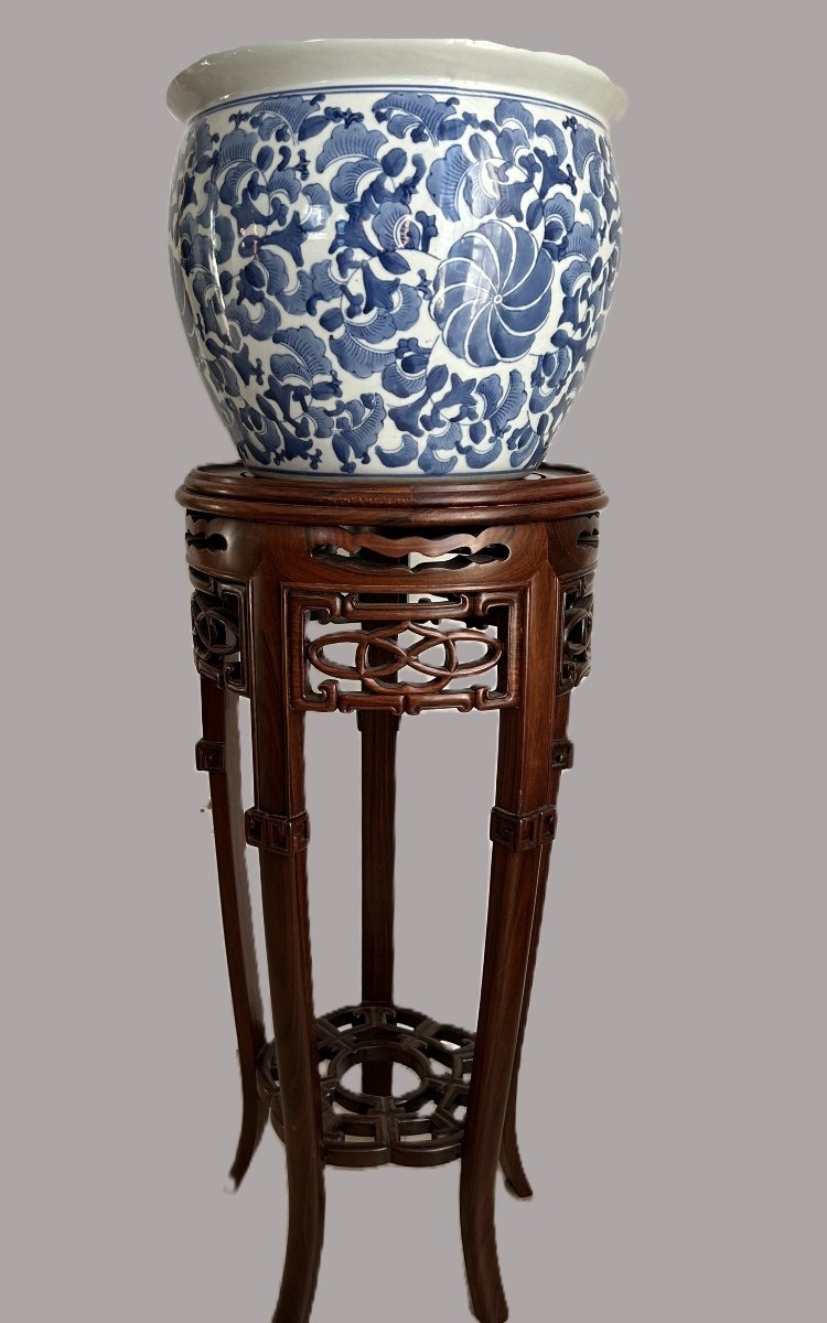 Chinese Wooden Stool Made Of Hongmu Wood. -photo-3