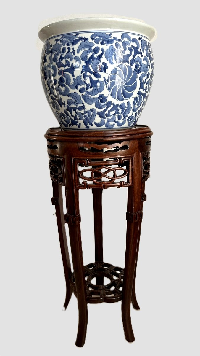  Chinese Wooden Stool Made Of Hongmu Wood. -photo-2