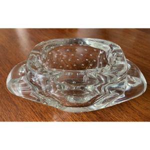 Schneider Charles Bowl In Transparent Bubble Glass.