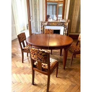 Oval Table And 12 Art Deco Chairs