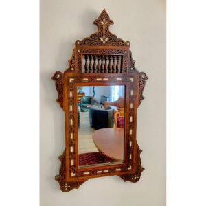 Oriental Mirror With Mother-of-pearl Inlays 