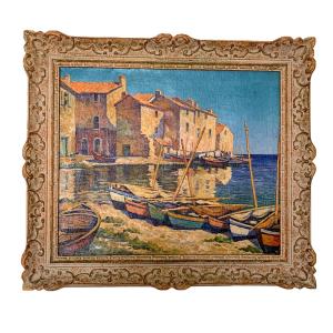 Gaston Aubert Painting "les Martigues"