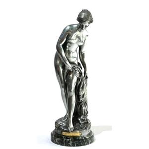 Silver Metal Bather After Falconet 