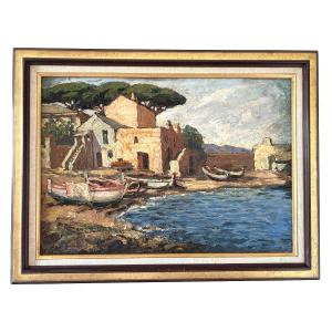 Oil Painting By Charles Mangin 