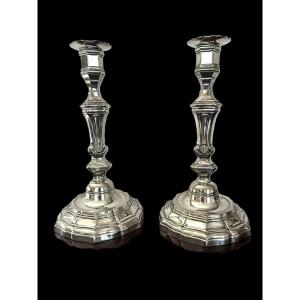 Pair Of Regency-style Candlesticks