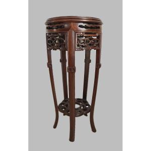 Chinese Wooden Stool Made Of Hongmu Wood.