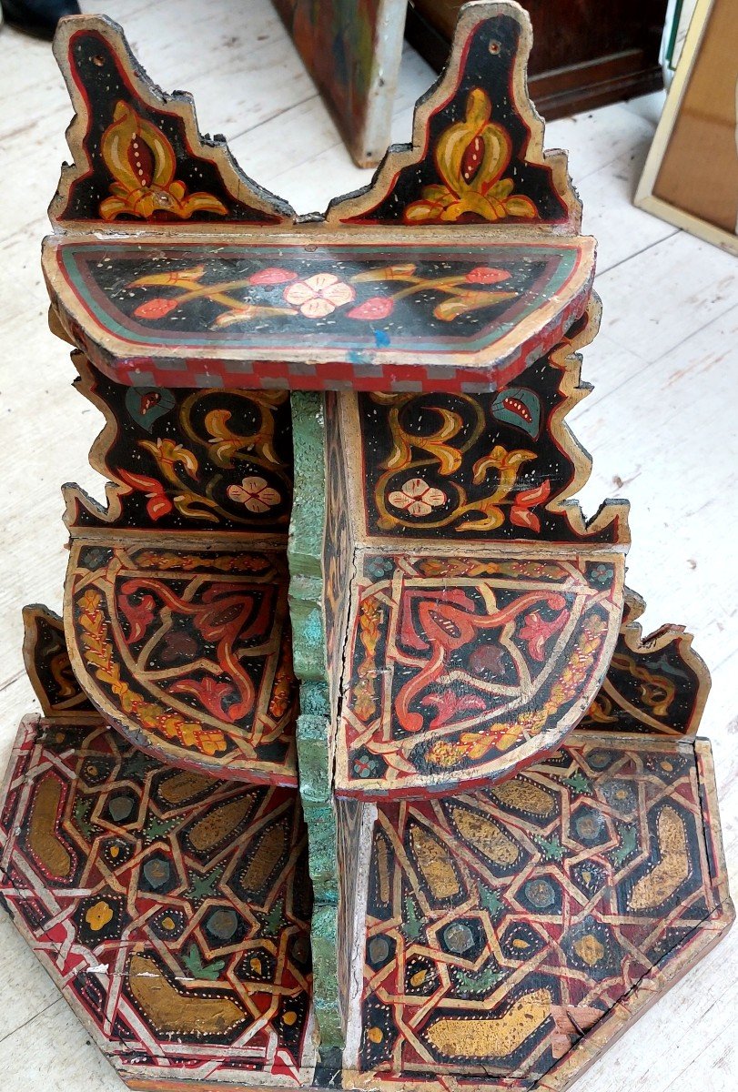 Middle East Painted Wood Shelf-photo-2