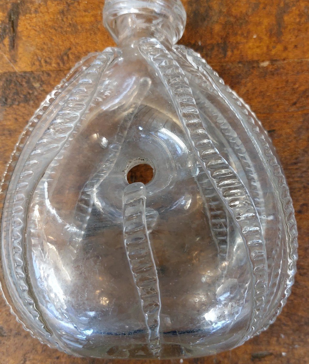 18th Century Glass Pilgrim Gourd-photo-3