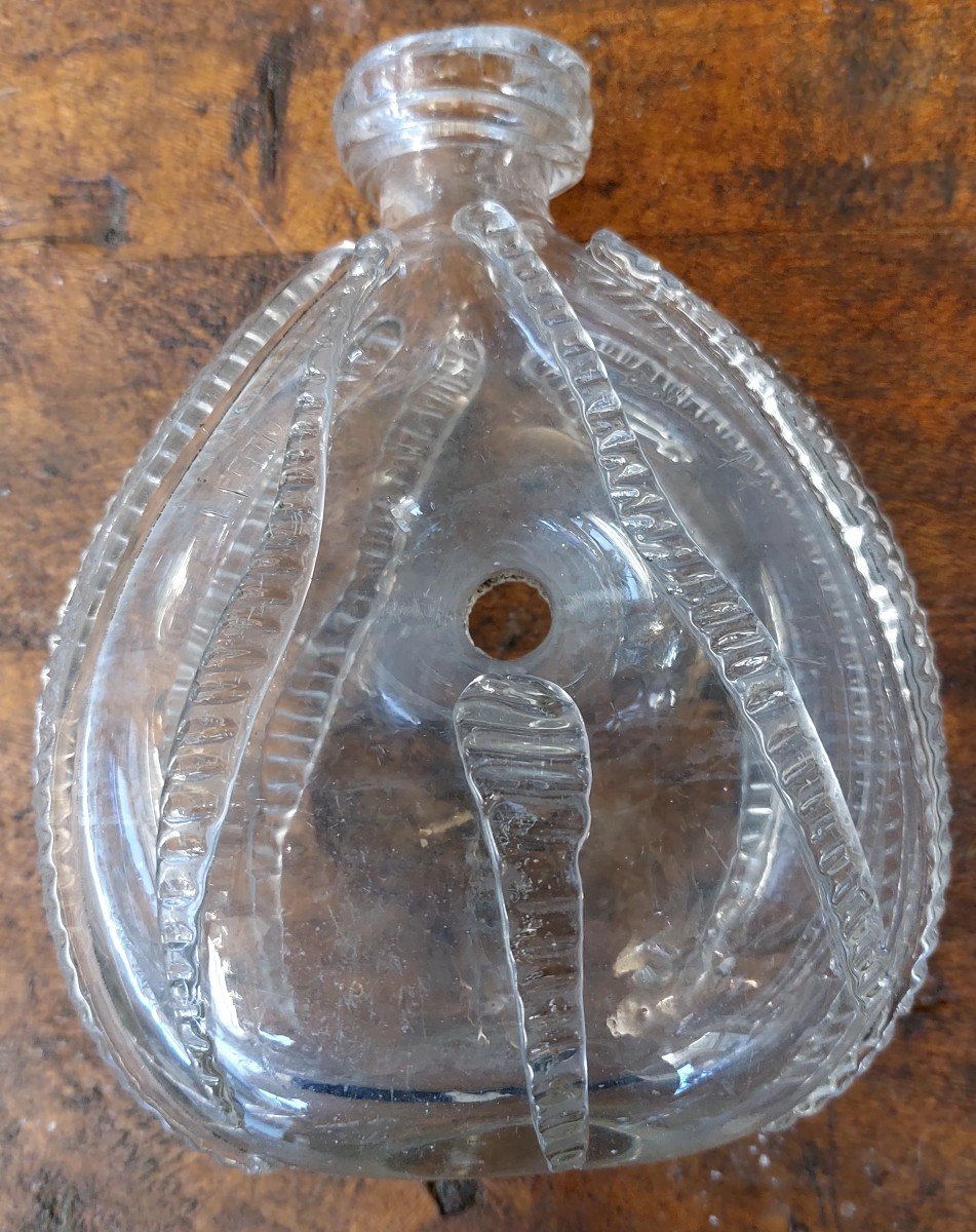 18th Century Glass Pilgrim Gourd