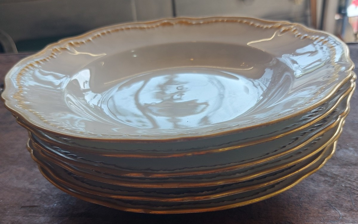Theodore Haviland. 6 Assiettes Potage-photo-4