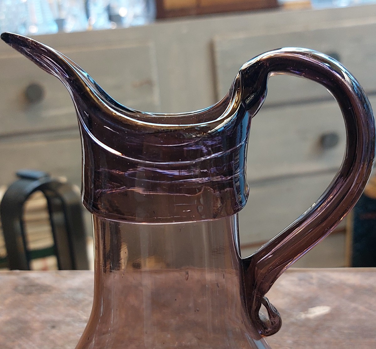 18th Century Norman Aubergine Pitcher-photo-2
