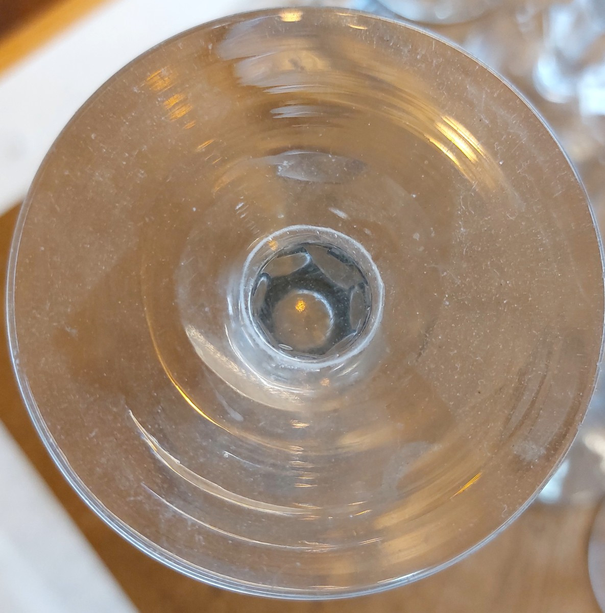 12 Thick Crystal Champagne Flutes, 19th Century-photo-3