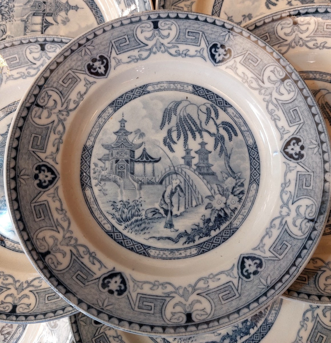 12 assiettes à entremet Yeddo-photo-2