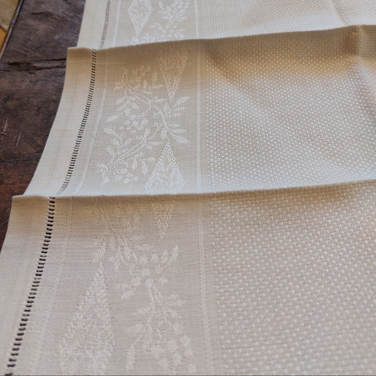 6 Monogrammed Honeycomb Napkins Lw-photo-2