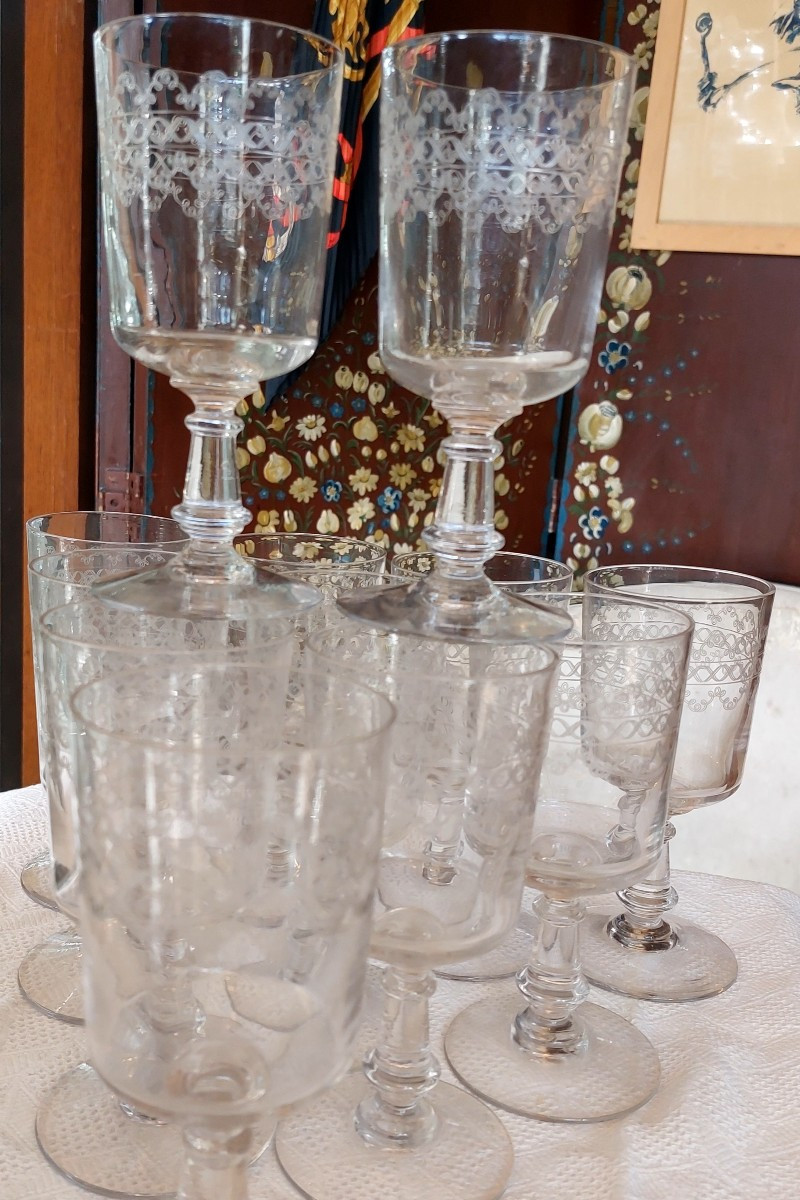 Engraved Water Glasses