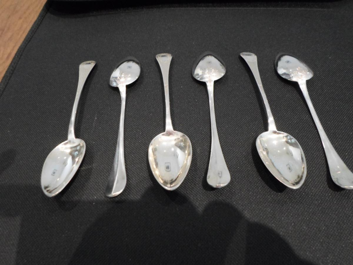6 Coffee Spoons Sterling Silver-photo-2