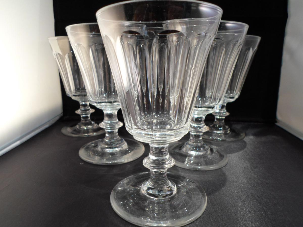  6 Verres à Eau    Cristal XIXème-photo-3