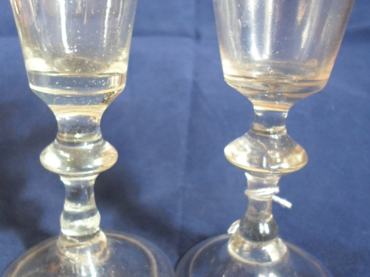 2 Small Glasses XVIIIème