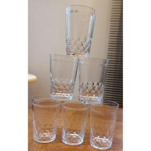 6 Baccarat Water Cups Chauny Model