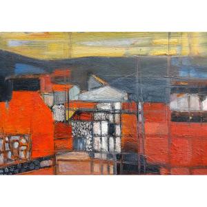 Lucien Neuquelman huile sur papier