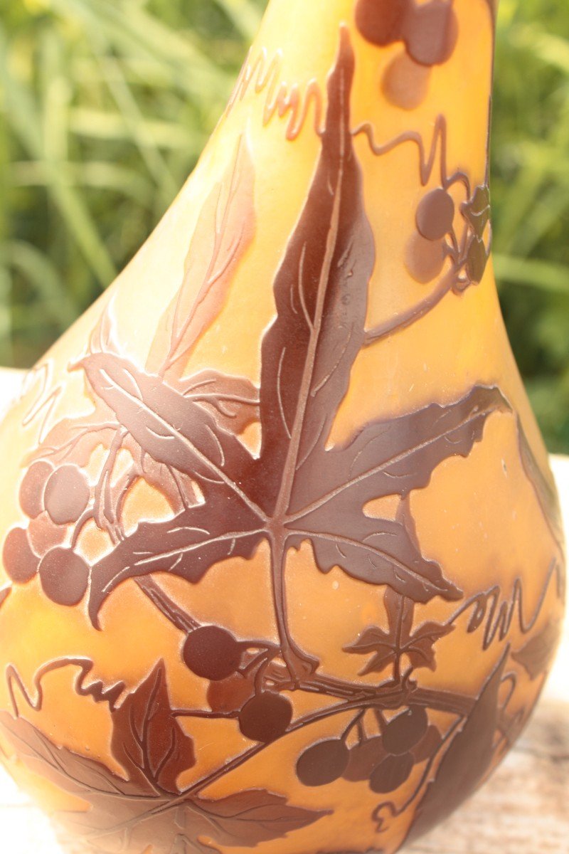 Vase Art Nouveau Emile Gallé-photo-3
