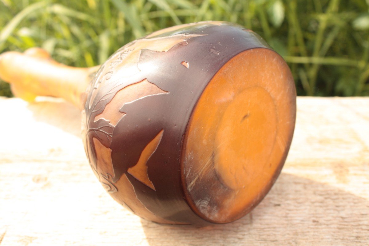 Vase Art Nouveau Emile Gallé-photo-2