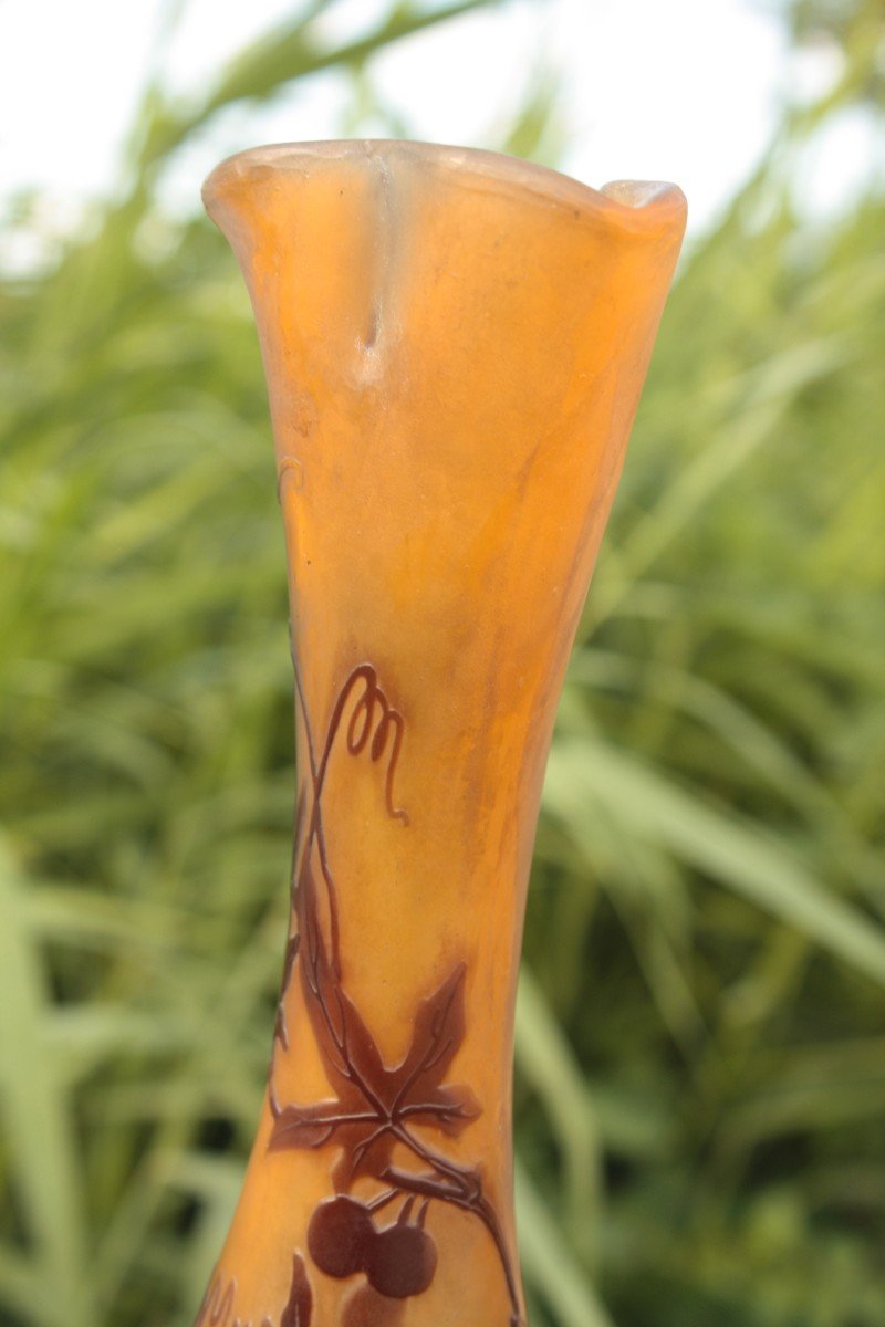 Vase Art Nouveau Emile Gallé-photo-3